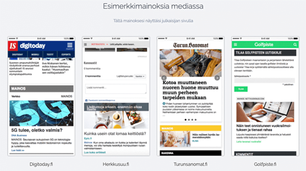 ReadPeak - esimerkkimainoksia mediassa - natiivimainos